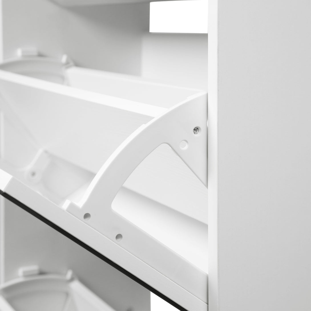 Melo 5 Drawer Shoe Cabinet Storage Rack - White