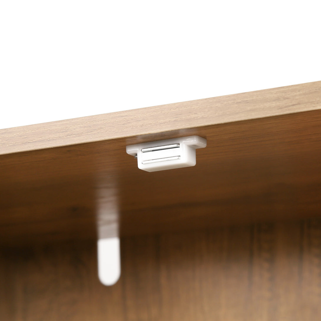 Loma 2 Door Shoe Cabinet Storage Rack - Dark Oak 