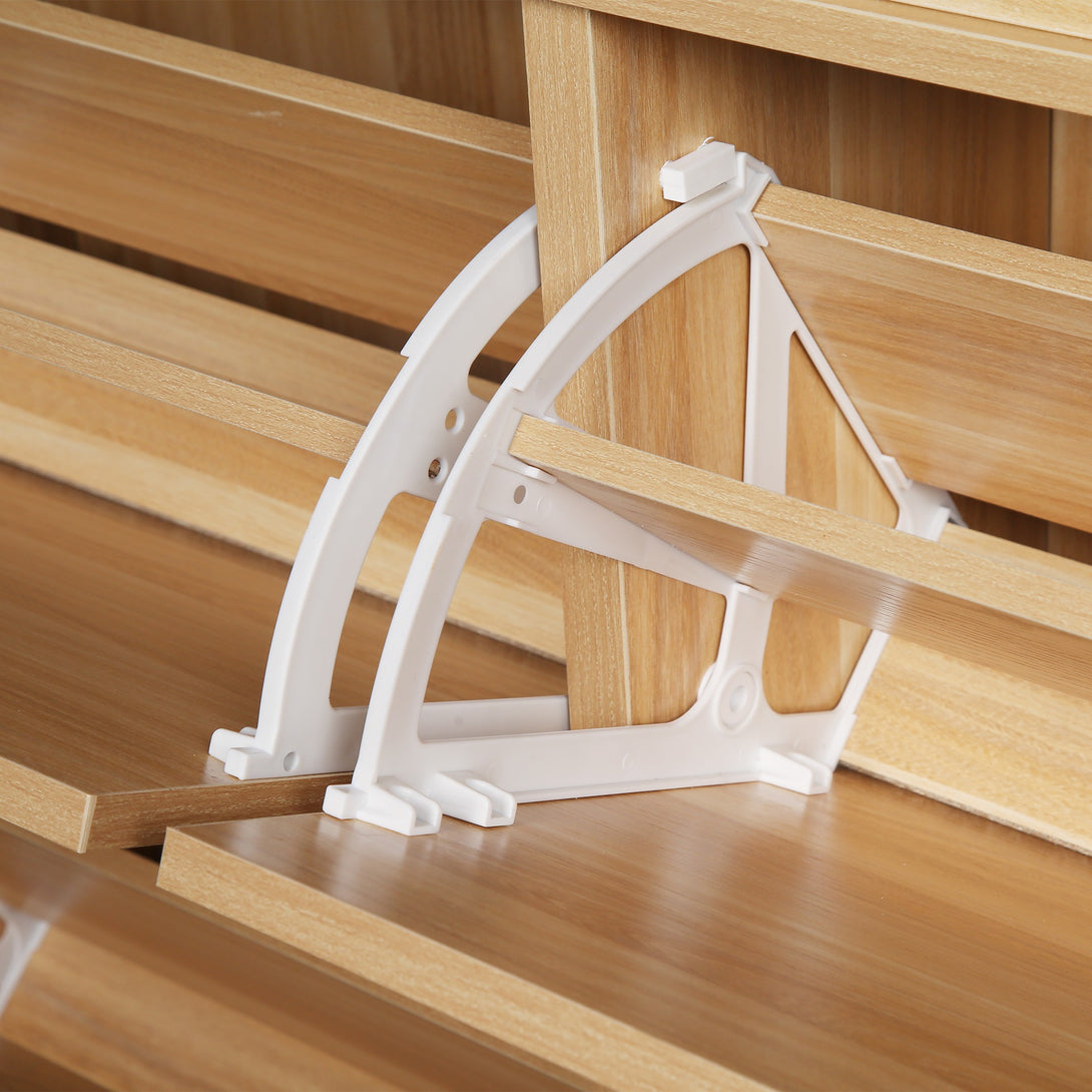 Solma 4 Drawer Shoe Cabinet Storage Rack - White Elm