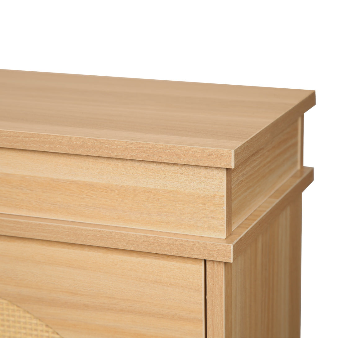 Solma 4 Drawer Shoe Cabinet Storage Rack - White Elm