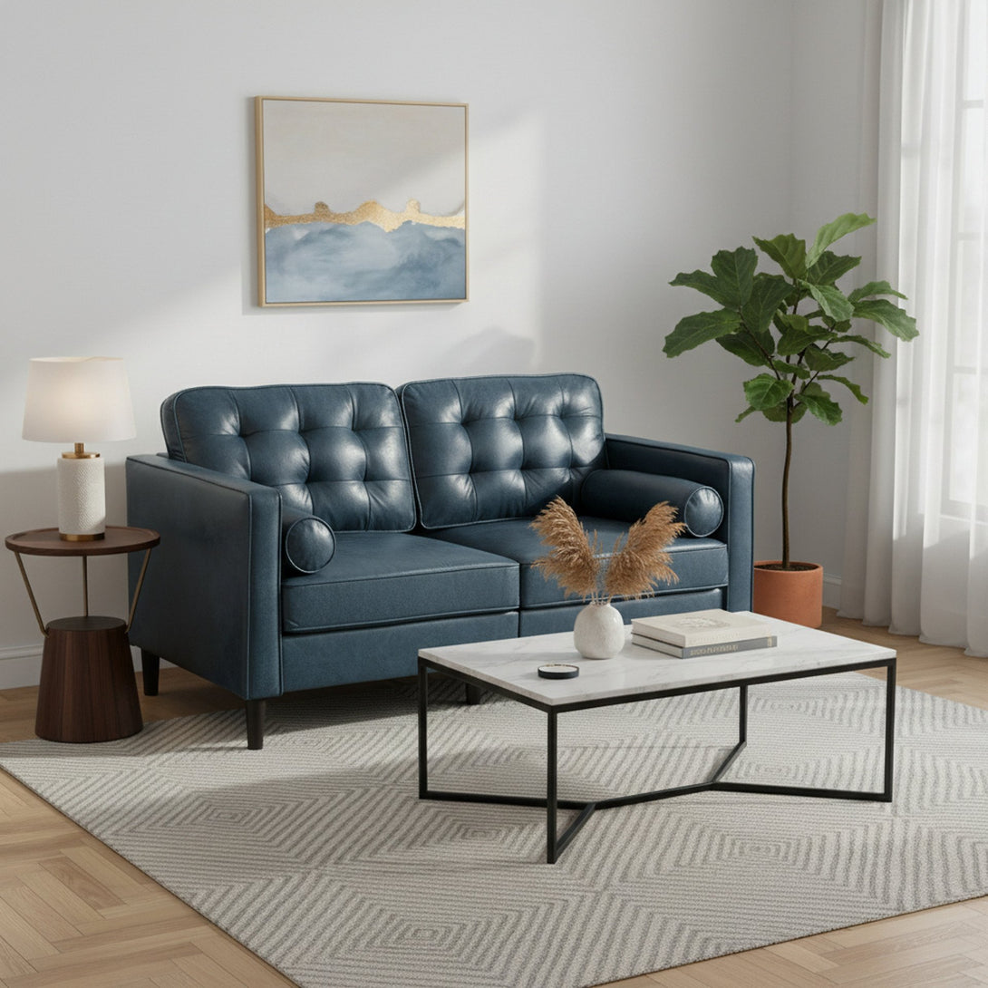 Apex 2 Seater Sofa - Blue