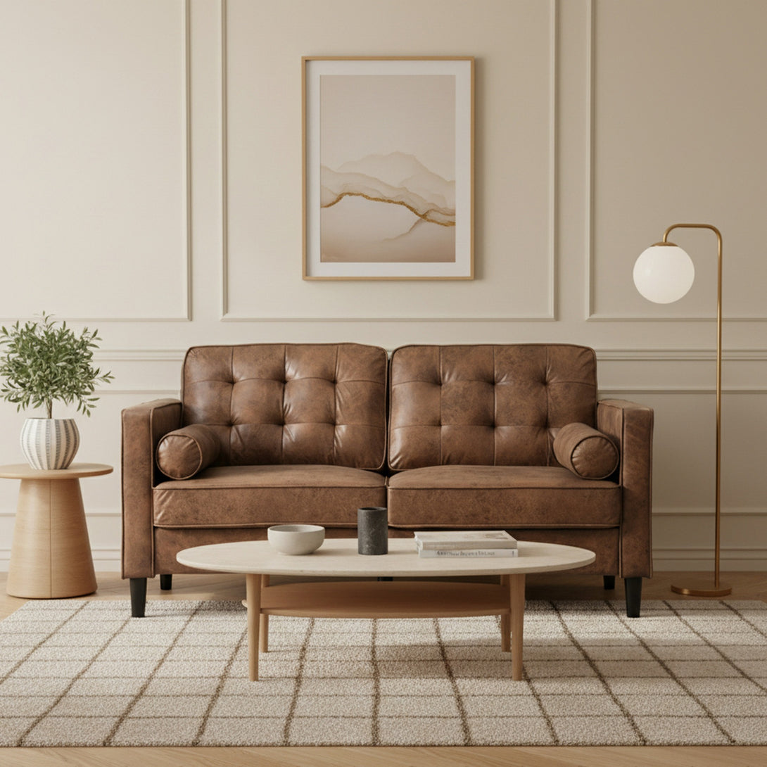 Apex 2 Seater Sofa - Brown