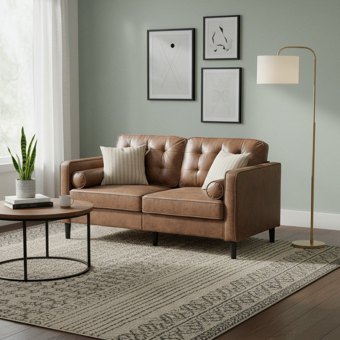 Apex 2 Seater Sofa - Brown
