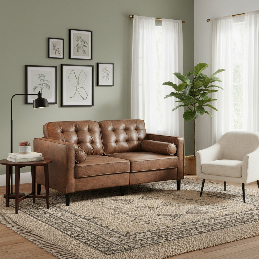 Apex 2 Seater Sofa - Brown