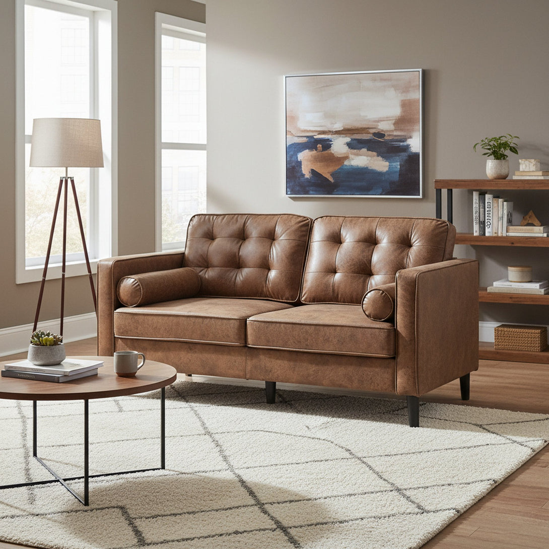 Apex 2 Seater Sofa - Brown