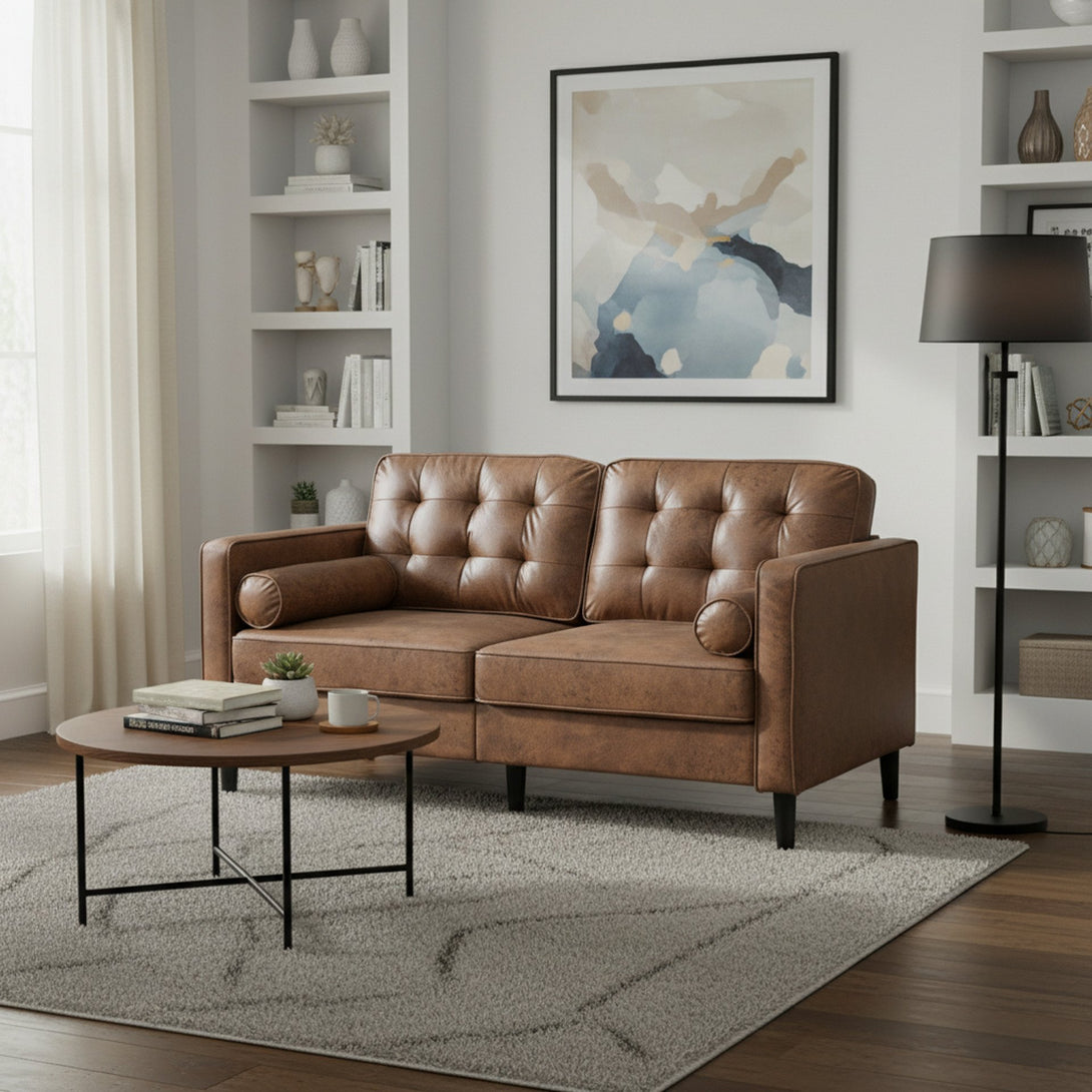 Apex 2 Seater Sofa - Brown