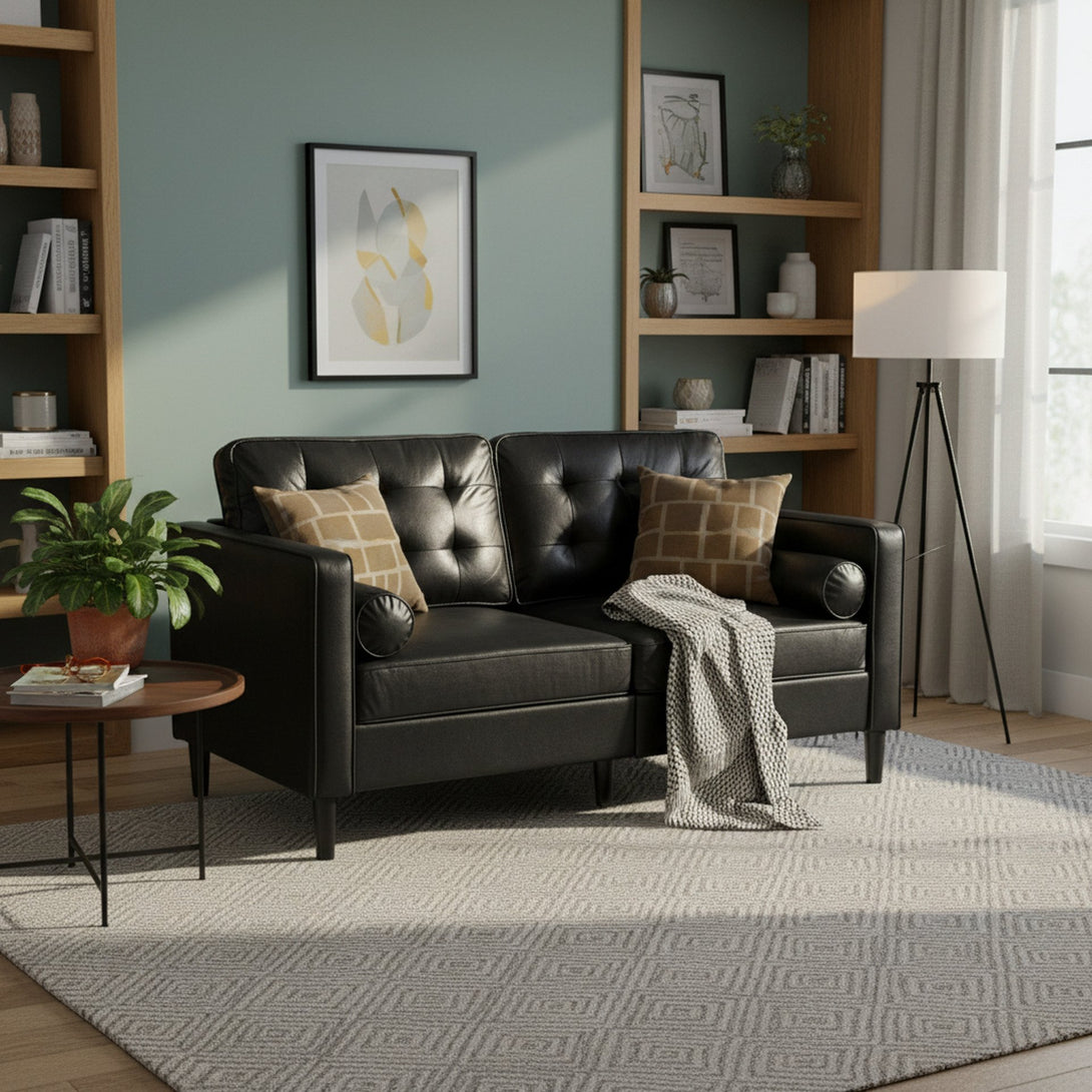 Apex 2 Seater Sofa - Black