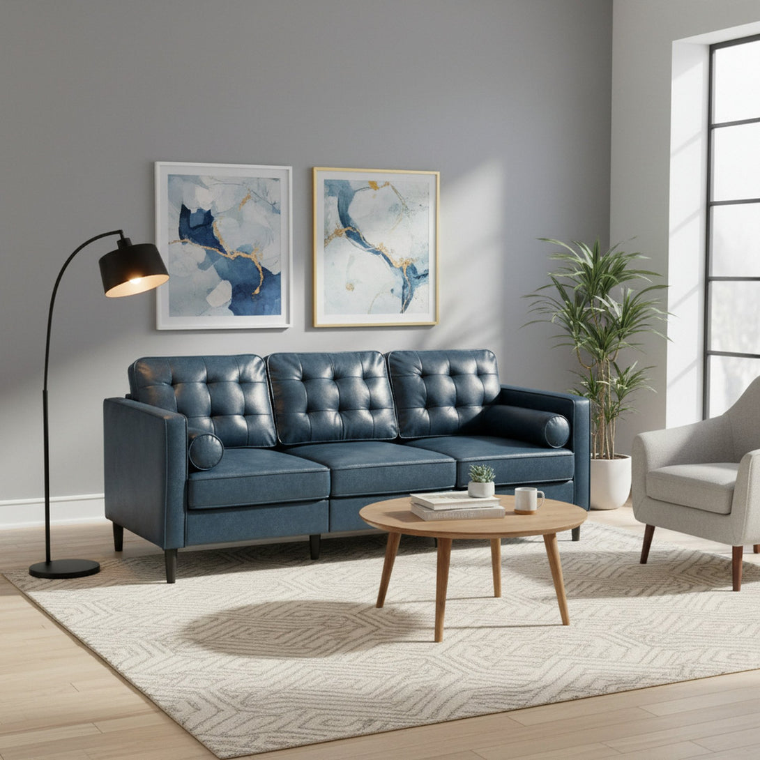 Apex 3 Seater Sofa - Blue