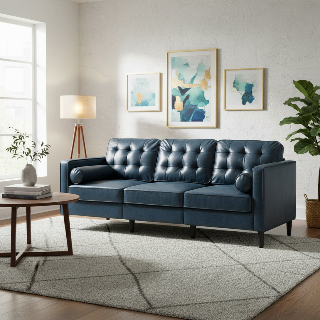 Apex 3 Seater Sofa - Blue