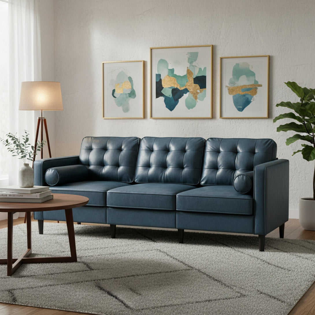 Apex 3 Seater Sofa - Blue