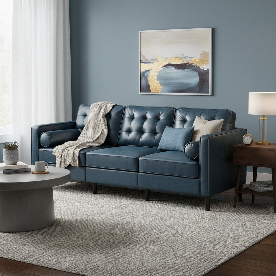 Apex 3 Seater Sofa - Blue