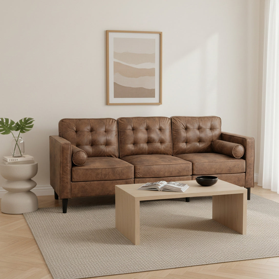 Apex 3 Seater Sofa - Brown