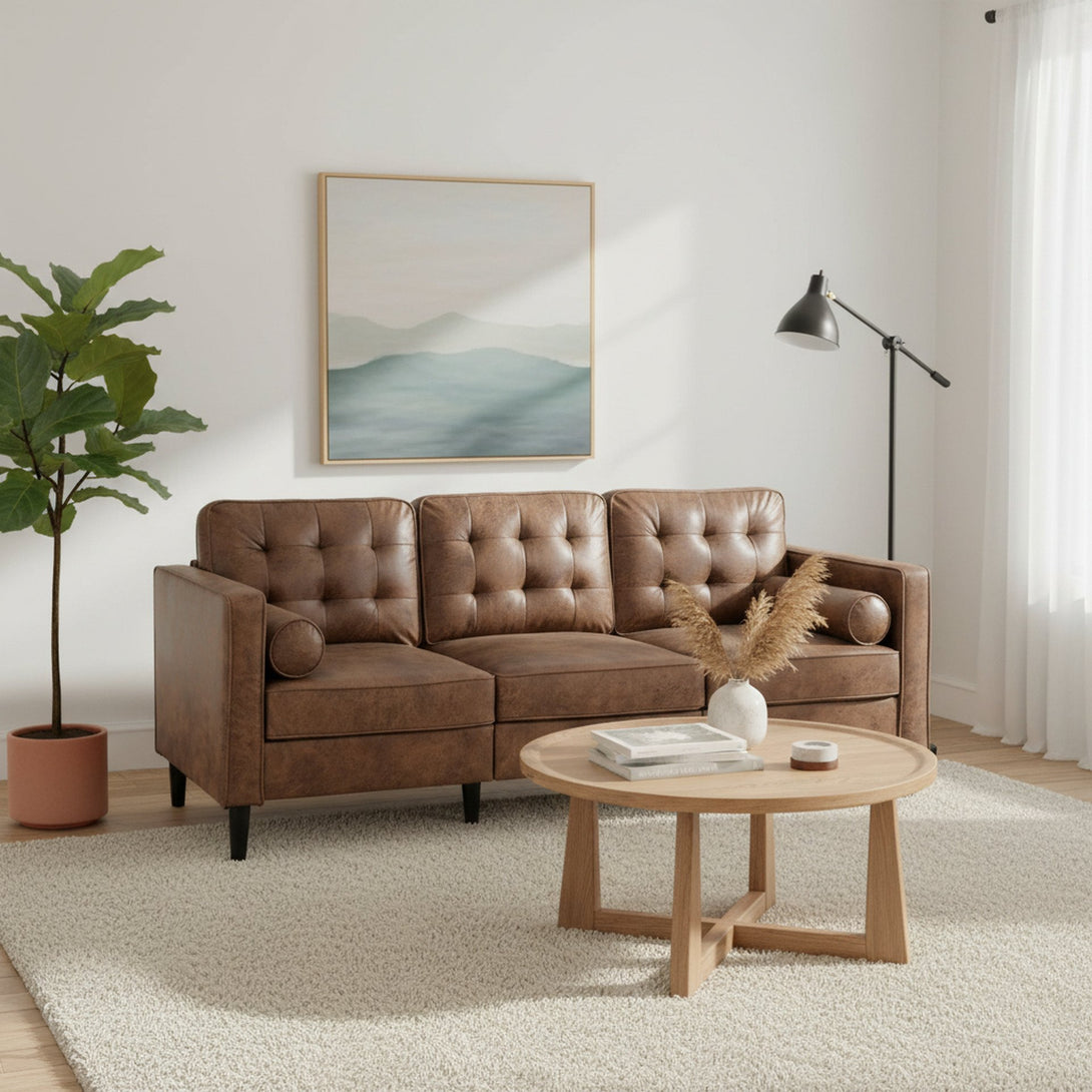 Apex 3 Seater Sofa - Brown