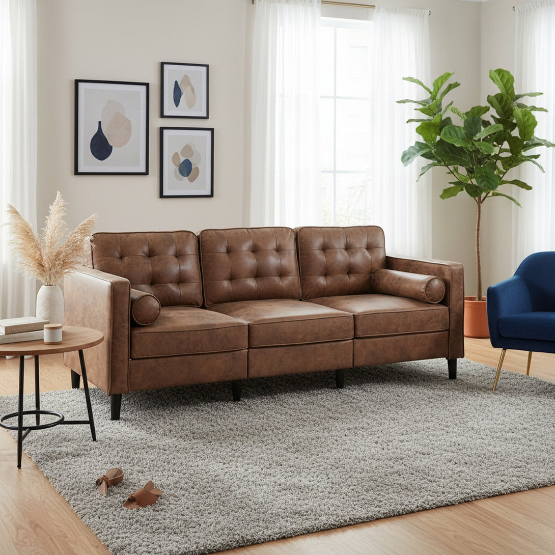 Apex 3 Seater Sofa - Brown