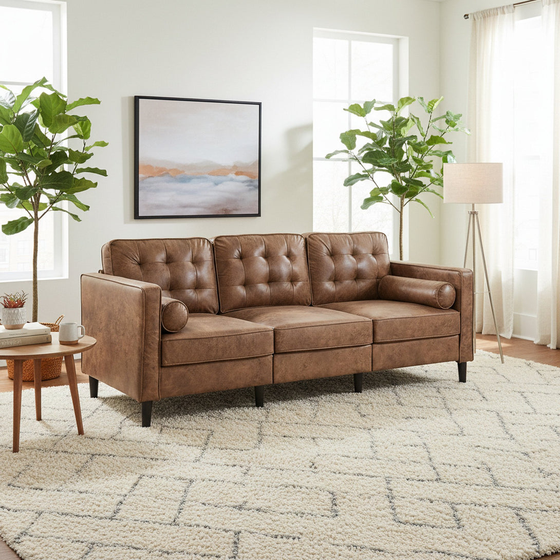 Apex 3 Seater Sofa - Brown