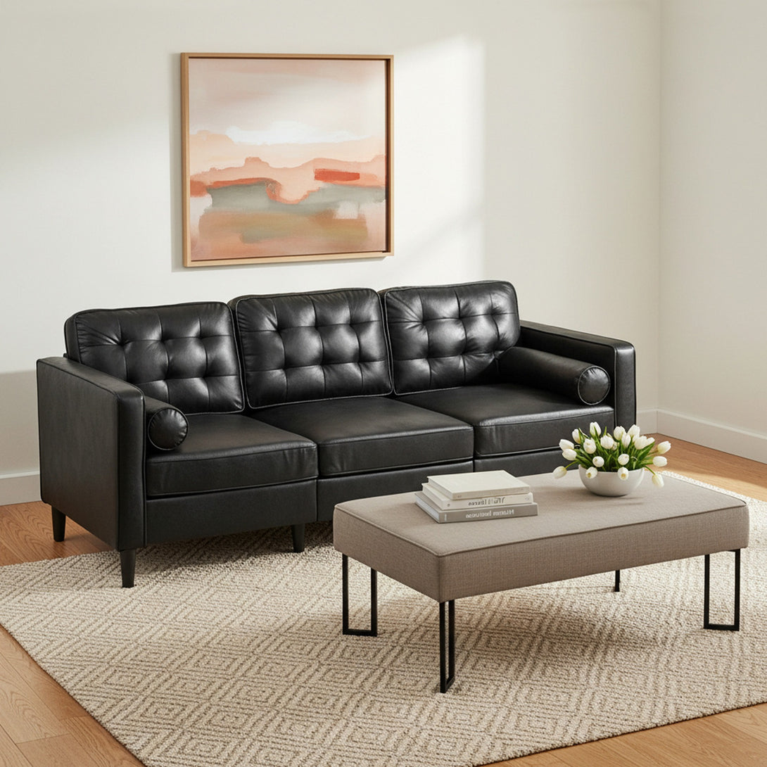 Apex 3 Seater Sofa - Black