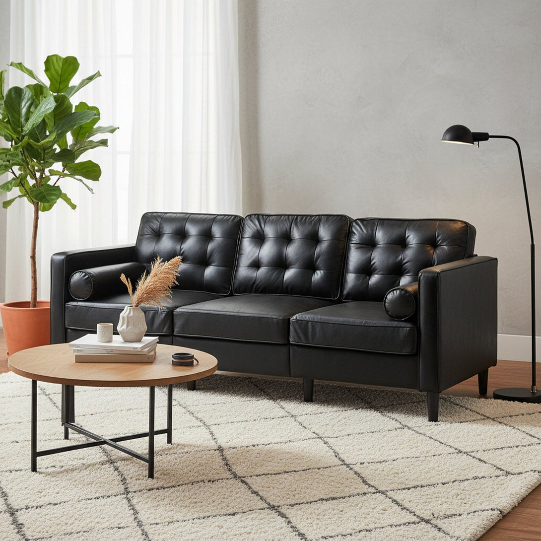 Apex 3 Seater Sofa - Black