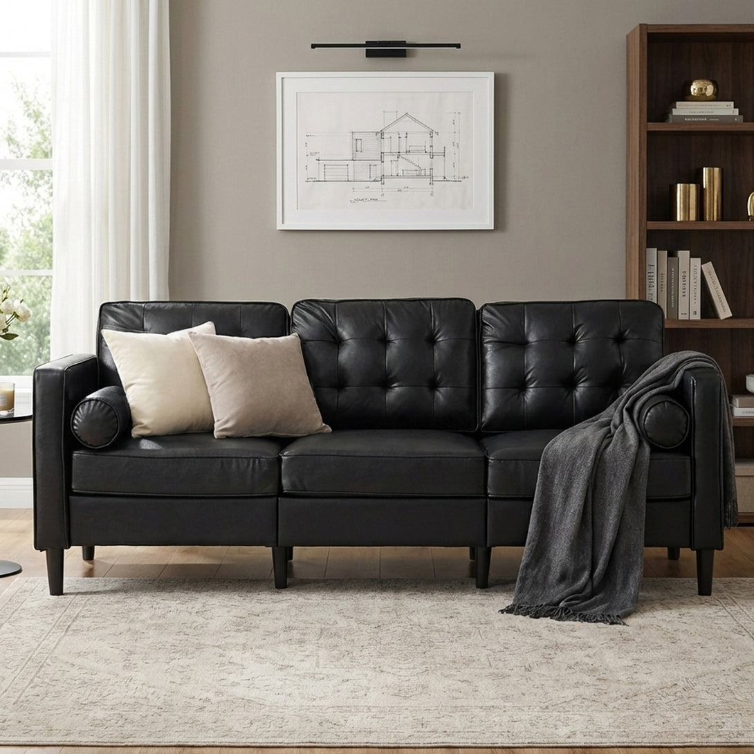 Apex 3 Seater Sofa - Black