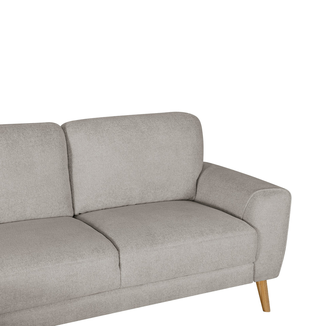 Luno 3 Seater Sofa with Left Facing Chaise - Beige