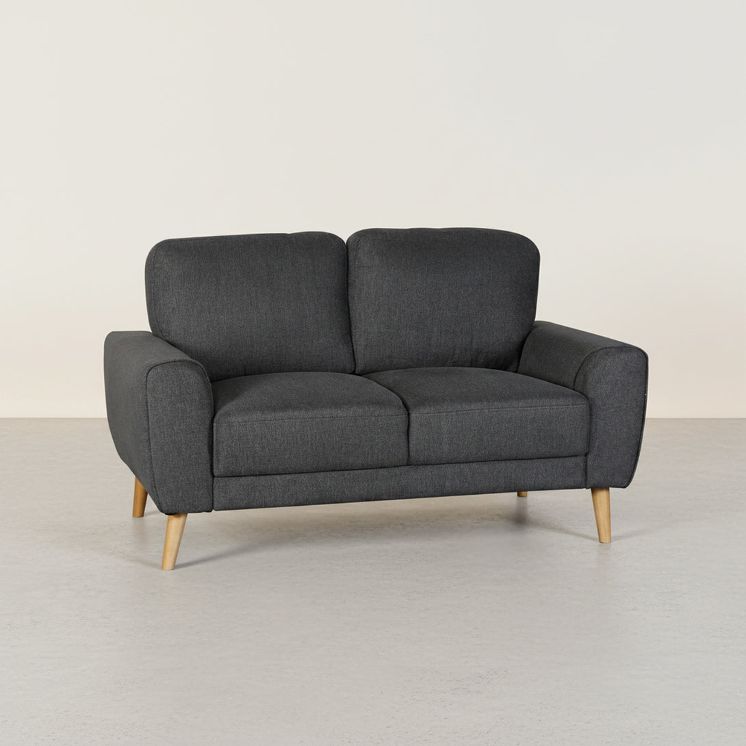 Suki Linen 2 Seater Sofa - Dark Grey