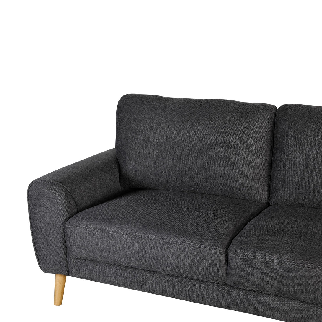 Suki Linen 3 Seater Sofa - Dark Grey