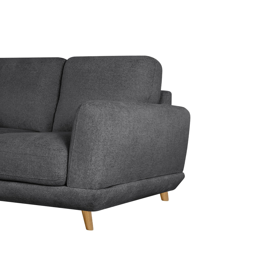 Tova Chenille 2 Seater Sofa - Dark Grey