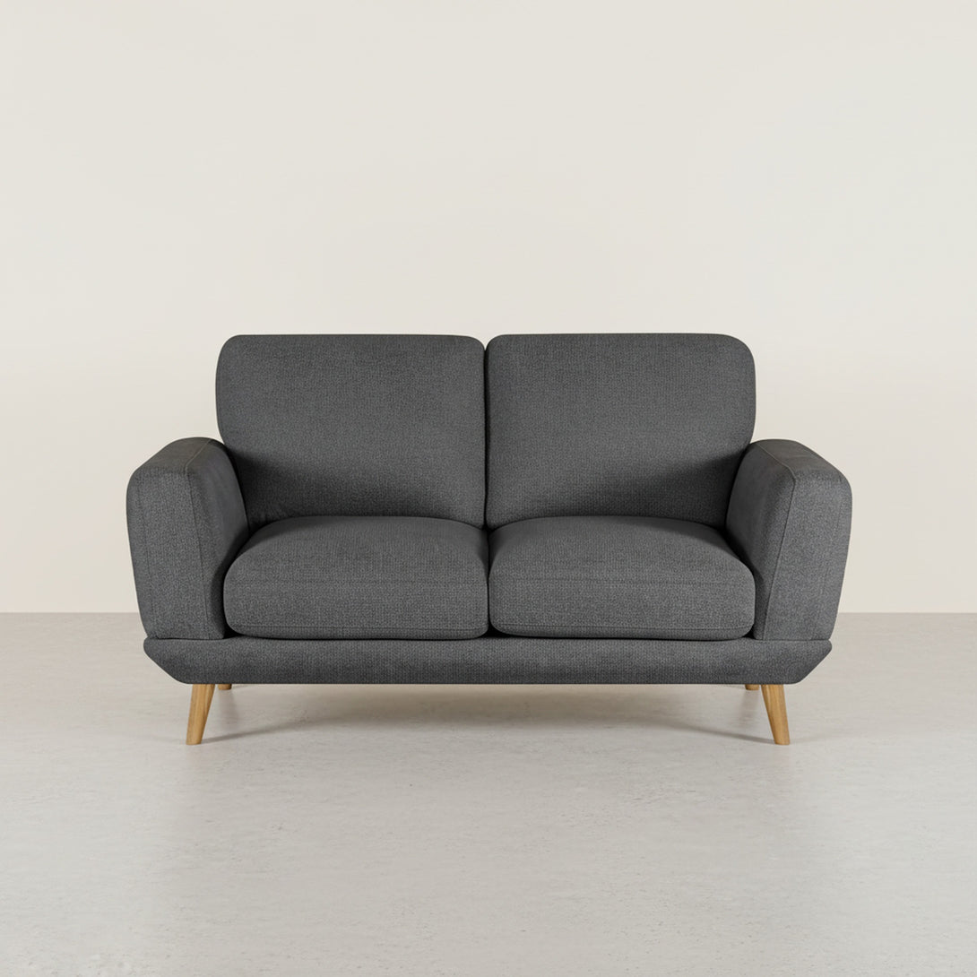 Tova Chenille 2 Seater Sofa - Dark Grey