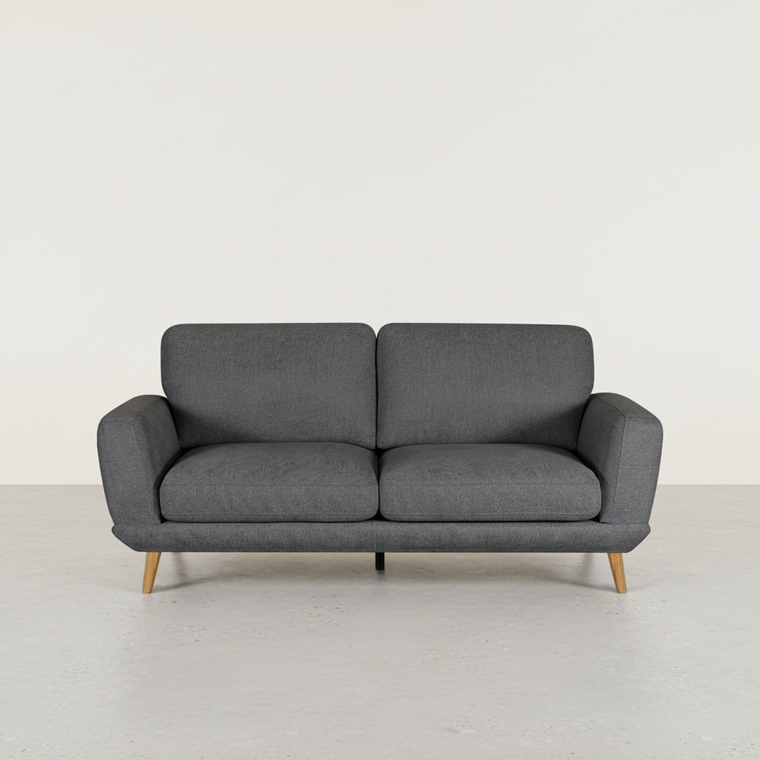 Tova Chenille 3 Seater Sofa - Dark Grey