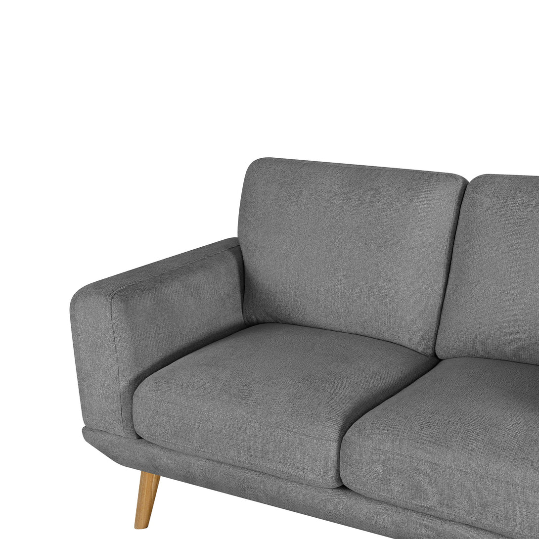 Tova Chenille 3 Seater Sofa - Ash Grey