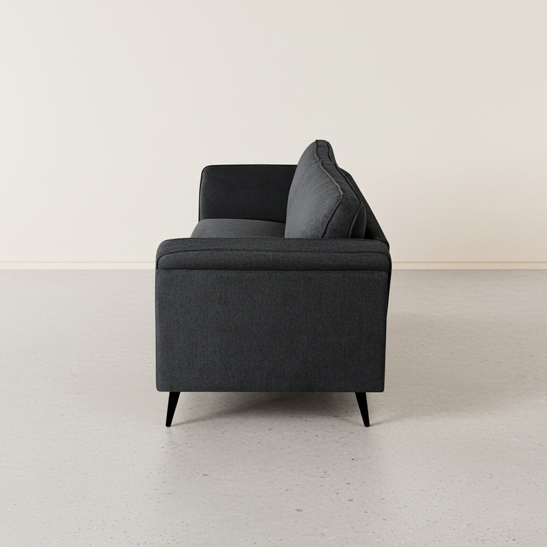 Brulo Linen 2 Seater Sofa - Dark Grey