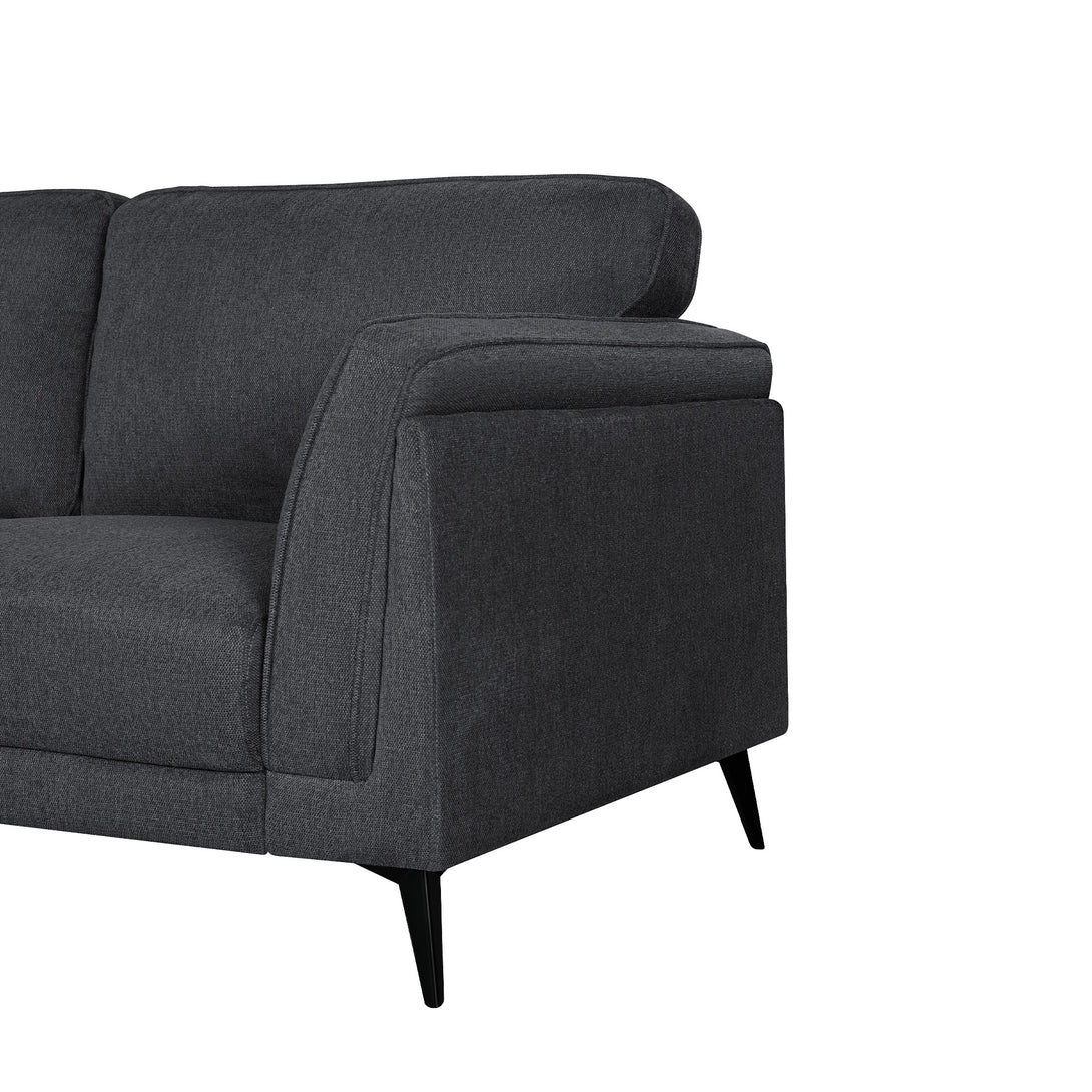 Brulo Linen 2 Seater Sofa - Dark Grey