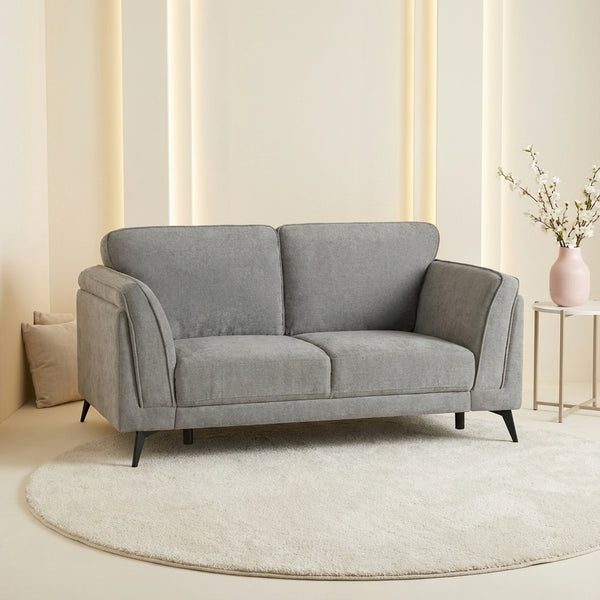 Brulo Linen 2 Seater Sofa - Grey
