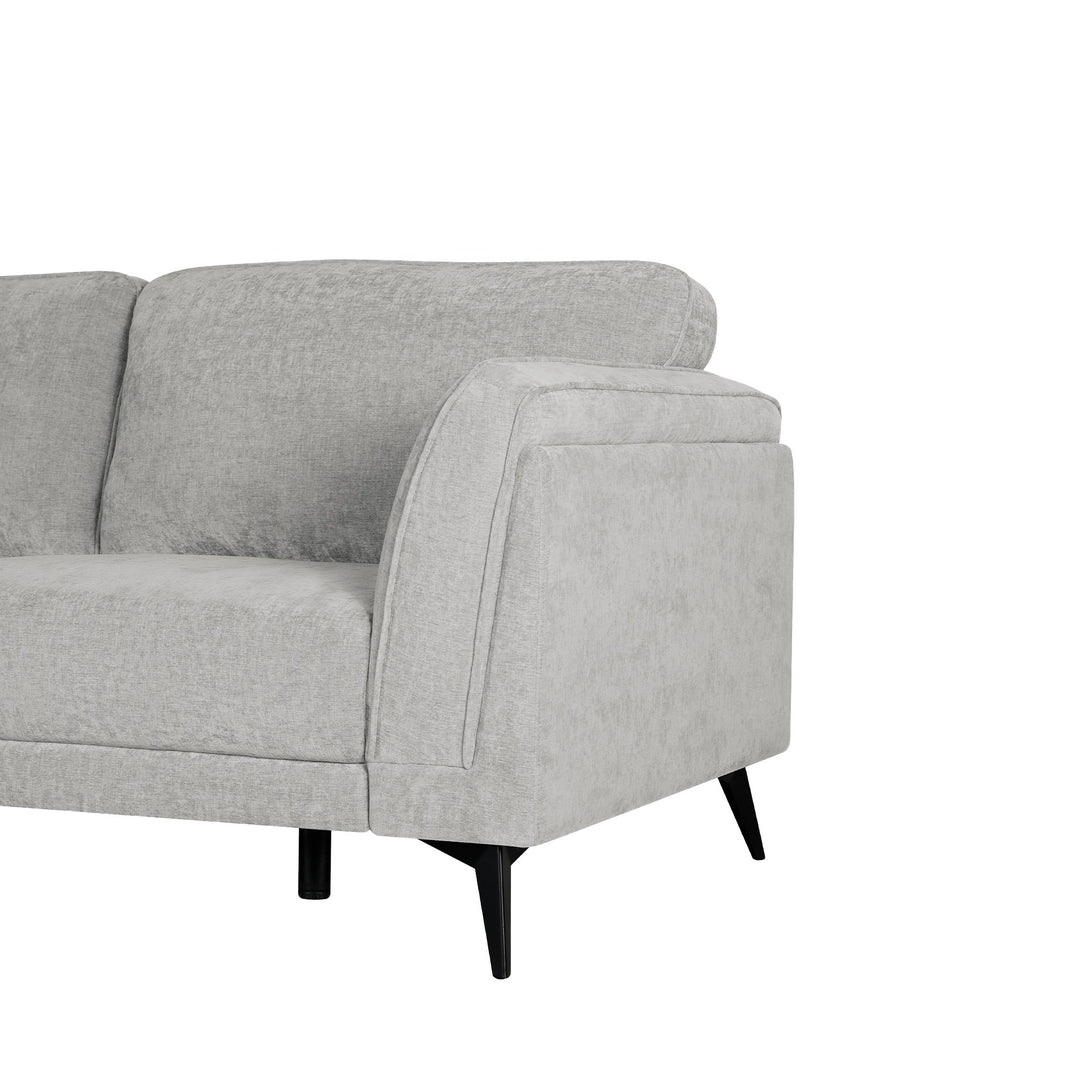 Brulo Linen 2 Seater Sofa - Light Grey