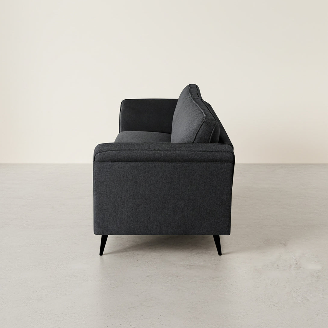Brulo Linen 3 Seater Sofa - Dark Grey