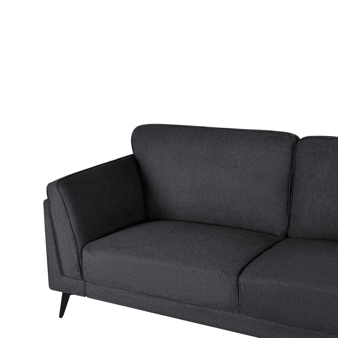Brulo Linen 3 Seater Sofa - Dark Grey