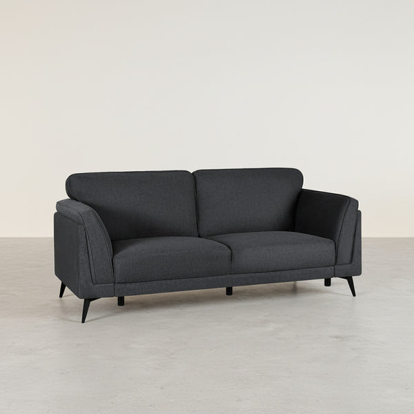 Brulo Linen 3 Seater Sofa - Dark Grey