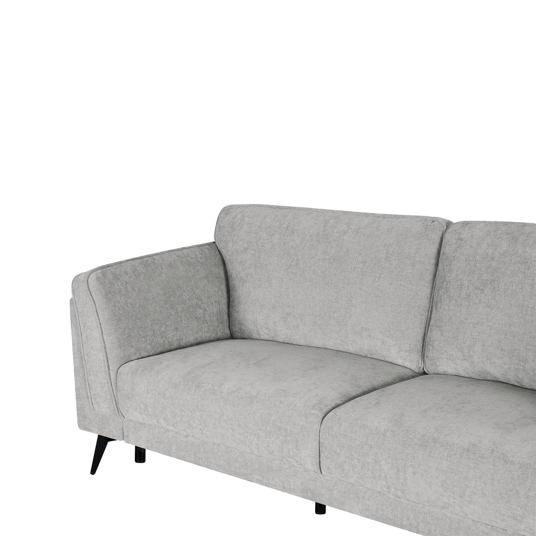 Brulo Linen 3 Seater Sofa - Light Grey