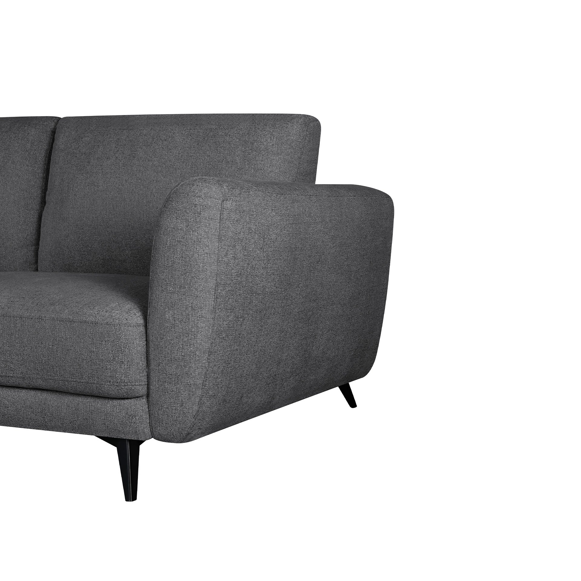 Rivel Chenille 2 Seater Sofa - Dark Grey – Treasurebox