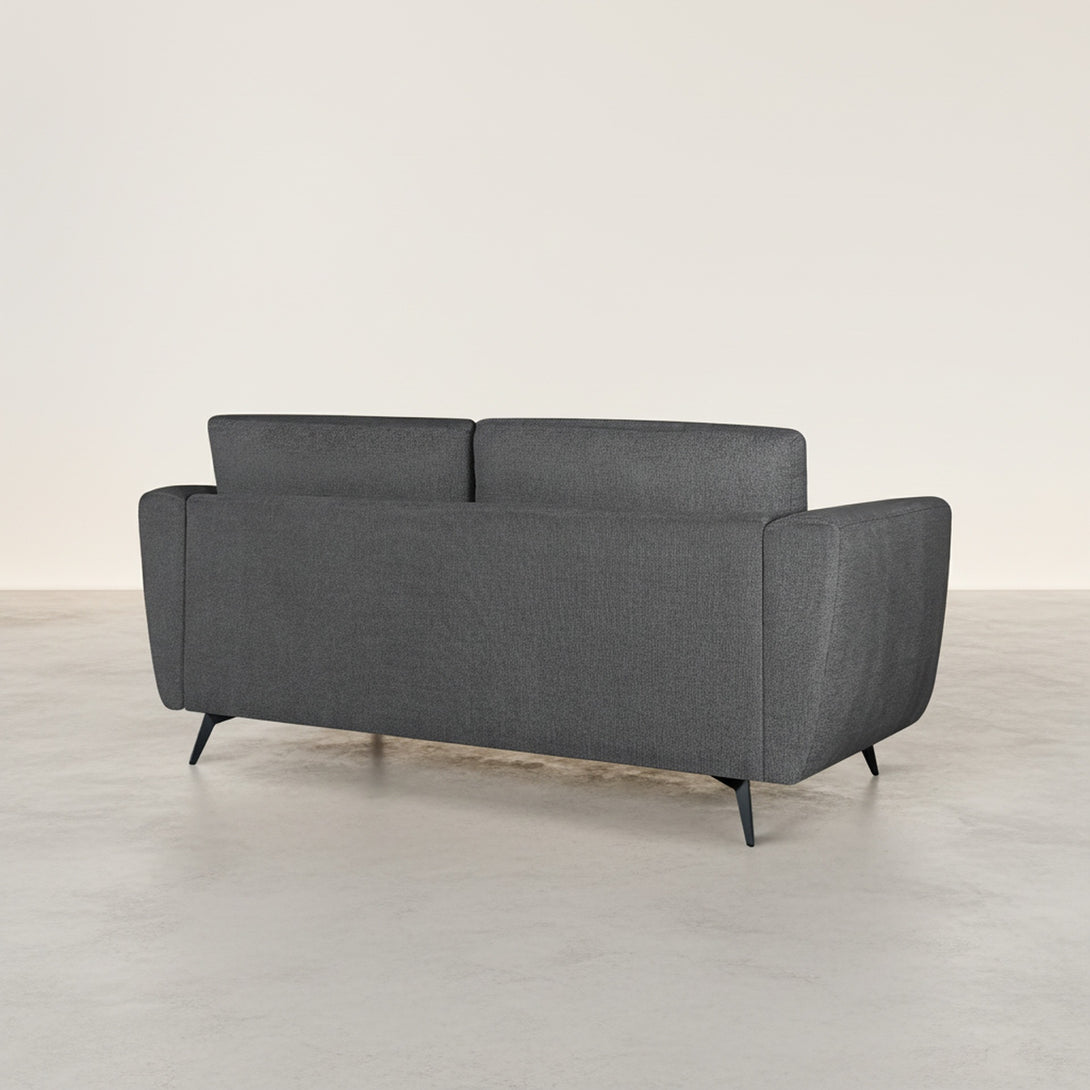 Rivel Chenille 2 Seater Sofa - Dark Grey