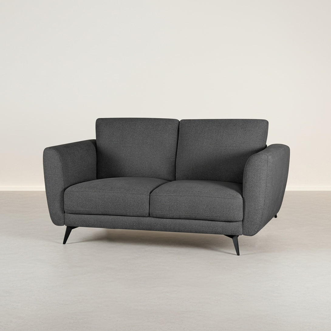 Rivel Chenille 2 Seater Sofa - Dark Grey