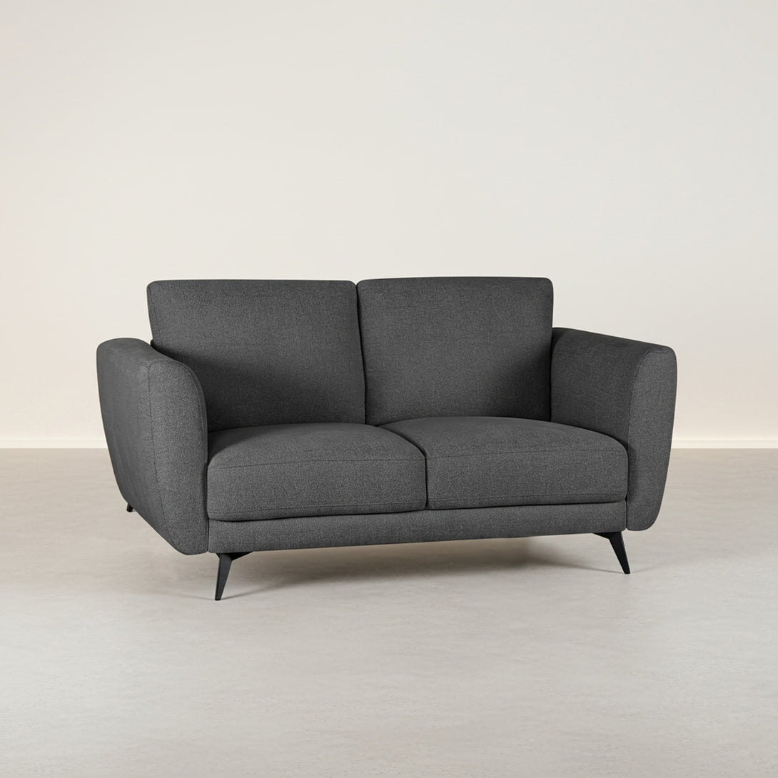 Rivel Chenille 2 Seater Sofa - Dark Grey