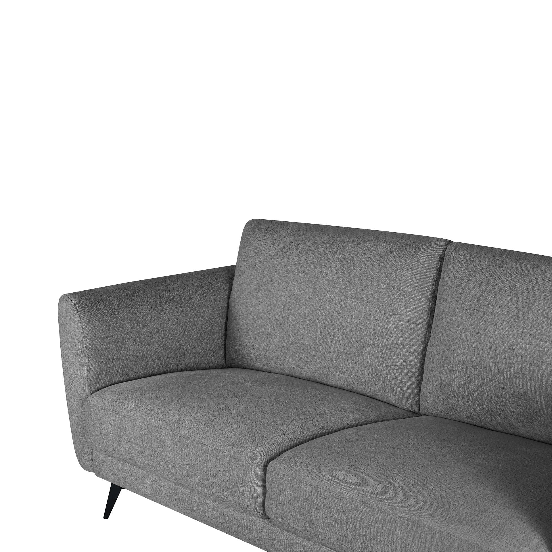 Rivel Chenille 3 Seater Sofa - Ash Grey – Treasurebox