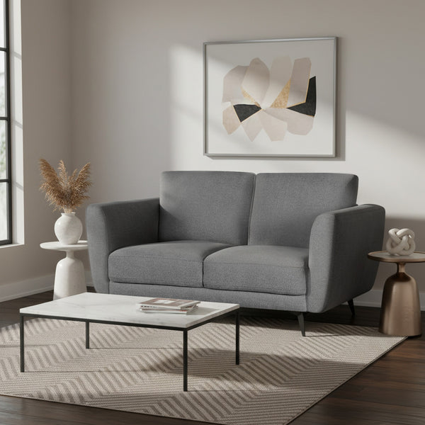 Rivel Chenille 2 Seater Sofa - Ash Grey