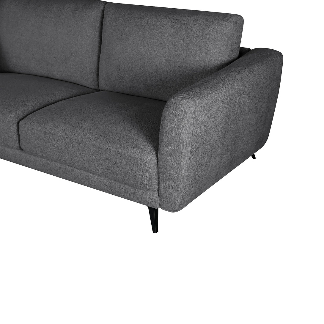 Rivel Chenille 3 Seater Sofa - Dark Grey