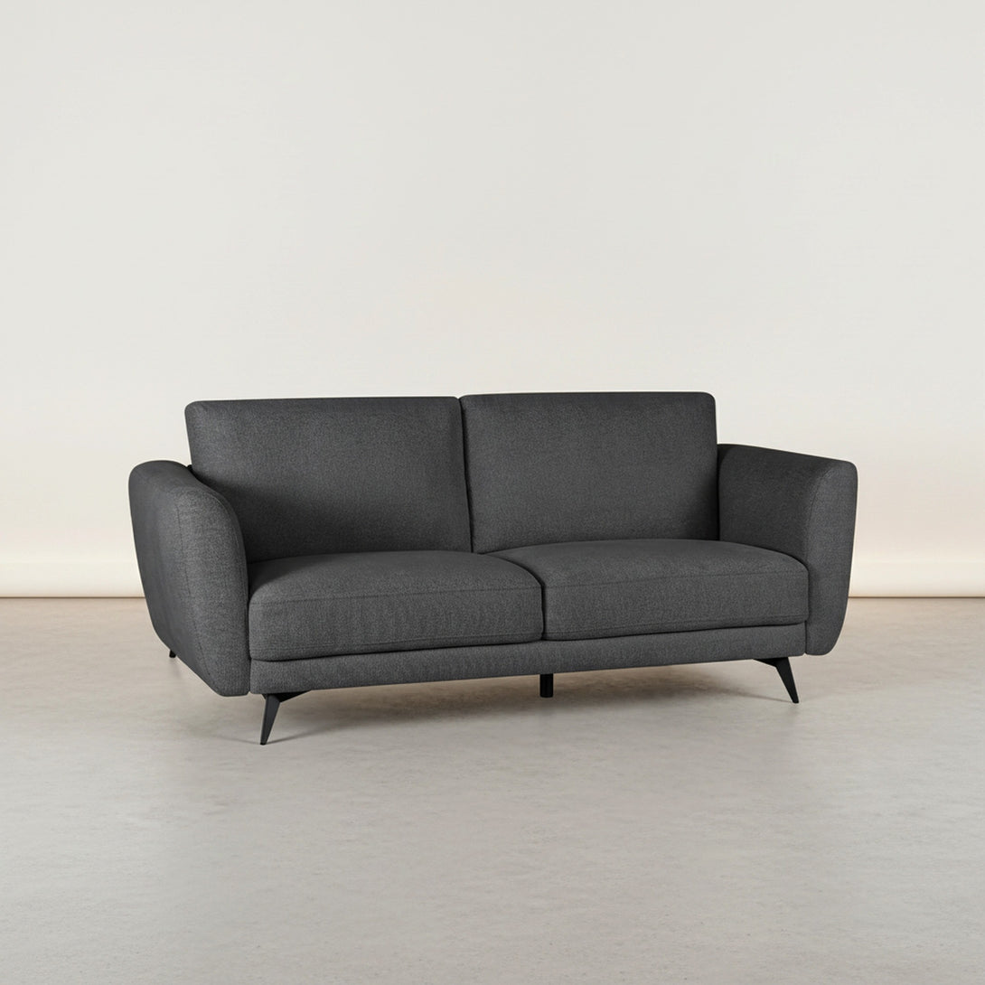 Rivel Chenille 3 Seater Sofa - Dark Grey