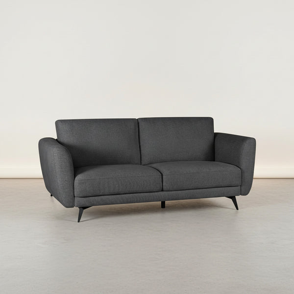Rivel Chenille 3 Seater Sofa - Dark Grey