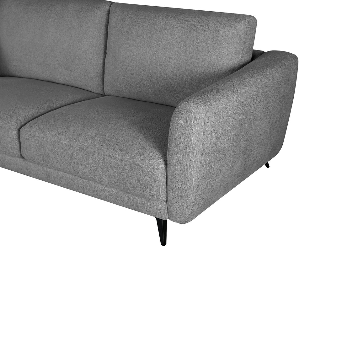Rivel Chenille 3 Seater Sofa - Ash Grey