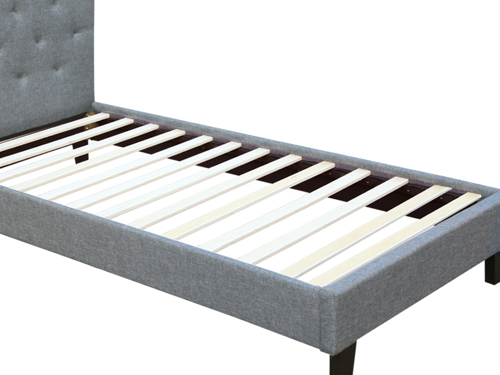Treasurebox BLANE King Single Bed Frame - GREY