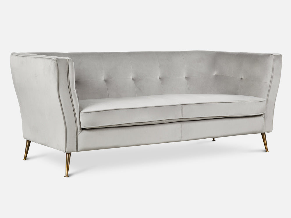 OSLO Sofa Set 2PCS - LIGHT GREY By Treasurebox