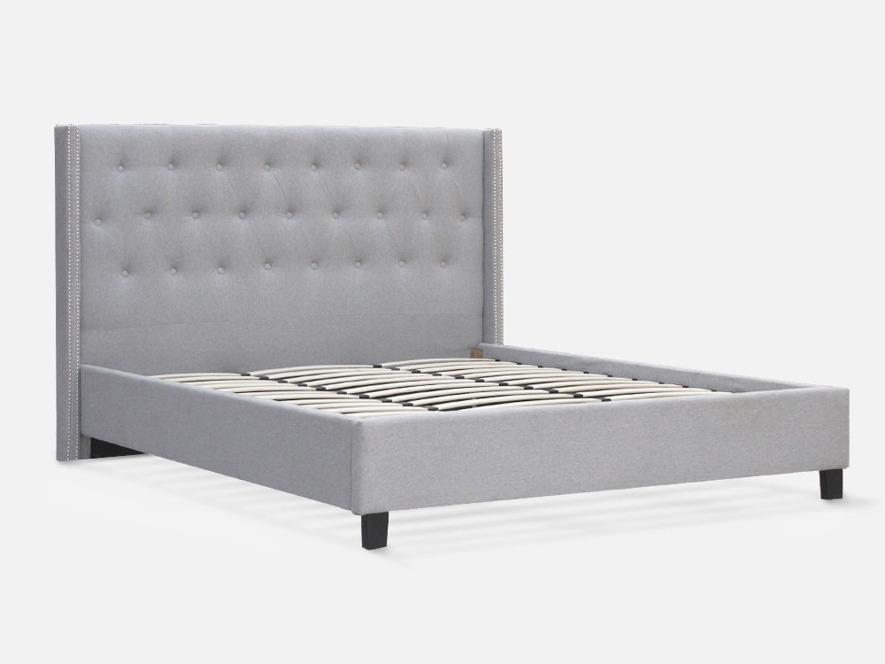 Treasurebox ELBRUS Super King Bed Frame - LIGHT GREY 21775